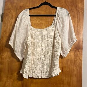 Cream blouse